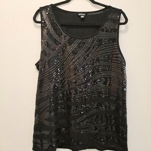 George Black Sequin Women's Top